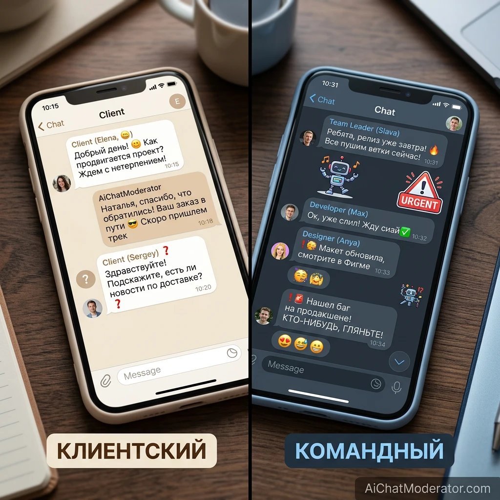 Два чата — два разных мира