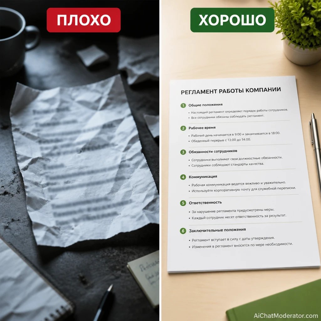 Правила чата, которые реально работают