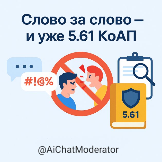 Слово за слово и уже 5.61 КоАП